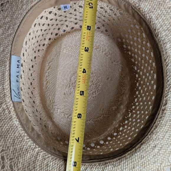 VAN PALMA Opale Junior Straw Hat Natural color Size: M EUC - Picture 16 of 16